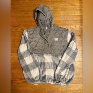 Simply Southern Quilted Gray Hooded Jacket